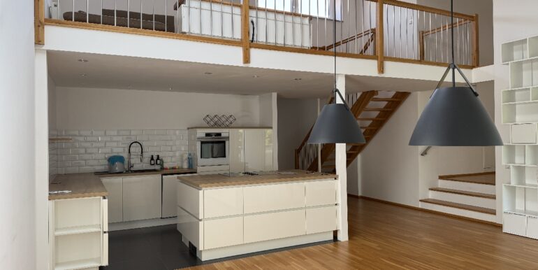 Wohn/Eßzimmer mit Empore