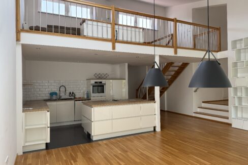 Wohn/Eßzimmer mit Empore