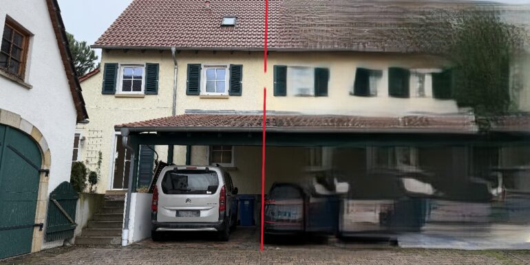 Rückseite Carport